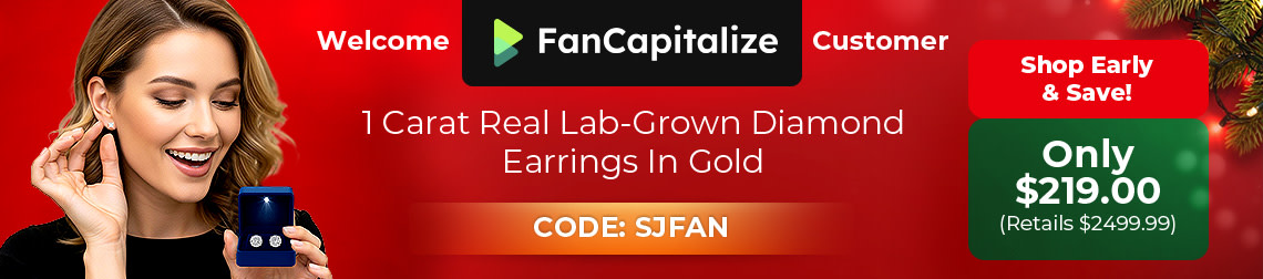 1 Carat Lab Grown Diamond Stud Earrings In Gold. First Time Offer!  Lowest Price Anywhere Code: SJFAN, SHOP NOW!