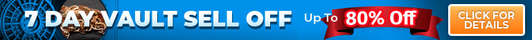 7 Day Vault Sell Off - Up To 80% Off Retail - Last year's Diamonds Must Go! - Shop Now!