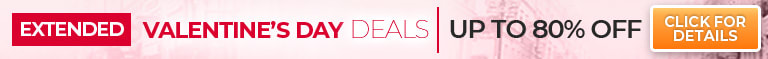 Extended Valentine's Day Deals - Up to 80% Off MSRP - Guaranteed Valentines Day Delivery - Shop Now!