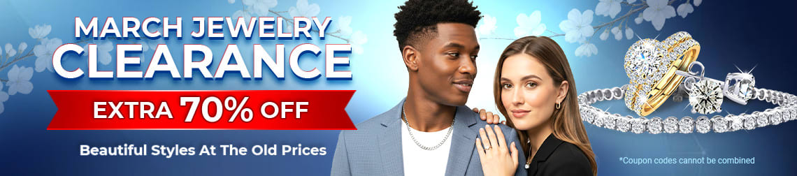 March Jewelry Clearance - Extra 70% Off - Beautiful styles at the old prices - Shop Now!