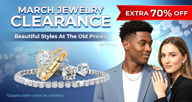 March Jewelry Clearance - Extra 70% Off - Beautiful styles at the old prices - Shop Now!