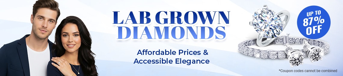 Lab Grown Diamonds - Affordable Prices & Accessible Elegance - Up to 87% Off - Shop Now!