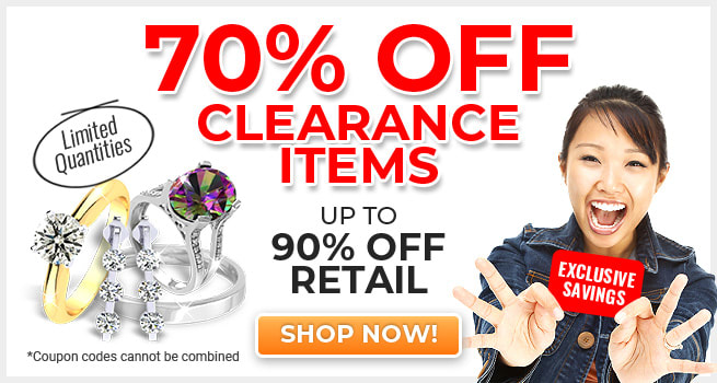 70 percent off clearance items - Up to 90 percent off retail - Limited Quantities - Code: SJCLR - Shop Now!