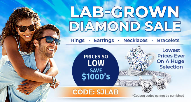 Lab Grown Diamond Sale - Lowest Prices Ever On A Huge Selection - Prices so low - Save $1000's - Code: SJLAB - Shop Now!