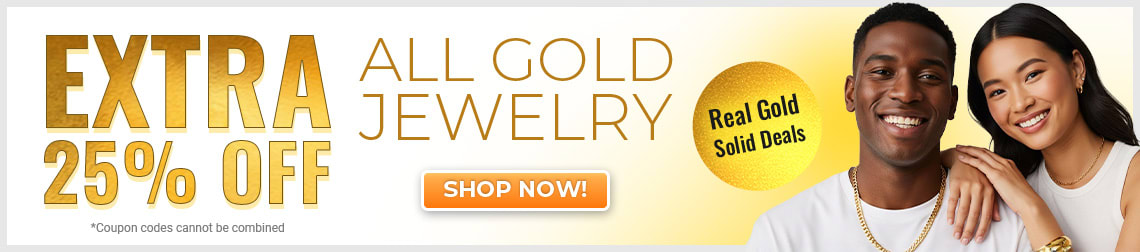 Extra 25% Off All Gold Jewelry - Real Gold, Solid Deals - Code: SJGold - Shop Now!