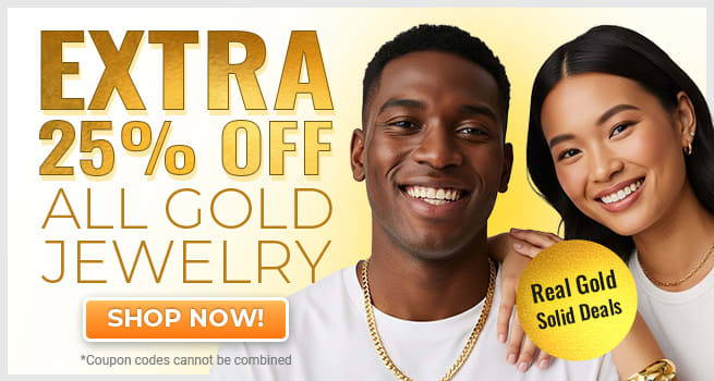 Extra 25% Off All Gold Jewelry - Real Gold, Solid Deals - Code: SJGold - Shop Now!