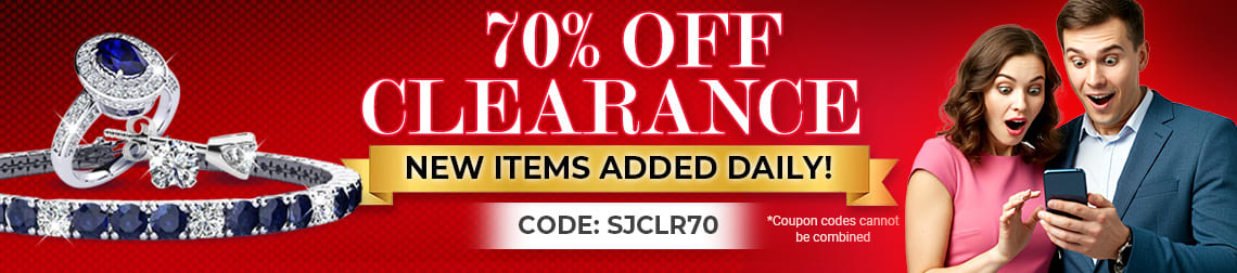 70% Off Clearance - New Items Added Daily - Save Up To 90% - Code: SJCLR70 - Shop Now!