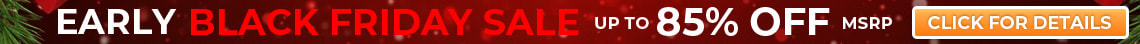 Early Black Friday Sale - Up to 85% OFF MSRP - Don't Miss Out On Black Friday Prices! - Code: SJBLK - Shop Now!