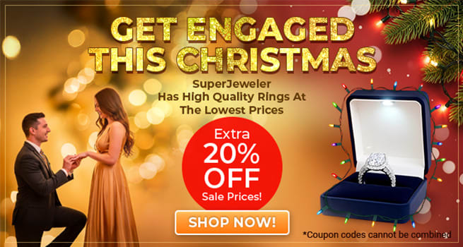 Get Engaged This Christmas - SuperJeweler has high quality rings at the lowest prices - Extra 20% Off sale prices - Code: SJLove - Shop Now!