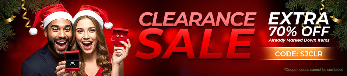 Extra 70% Off Clearance Sale - Already Marked Down Items - New Items Added Daily - Code: SJCLR - Shop Now!