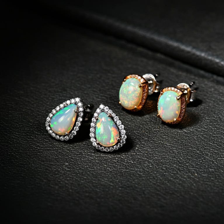 Opal Earrings