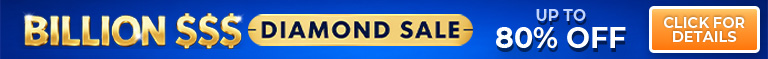Billion Dollar Diamond Sale - Up to 85% Off Retail + FREE Double Gift Card with purchase - Shop Now!