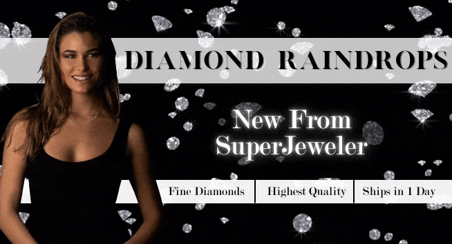 Diamond Raindrops - New from SuperJeweler - Fine Diamonds - Highest Quality - Ships in 1 Day